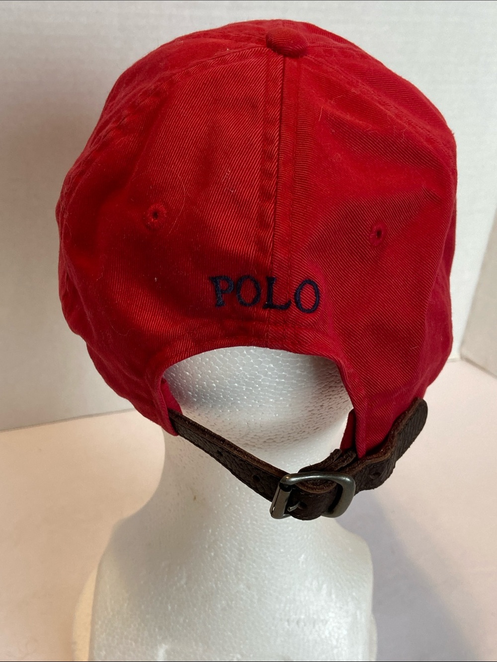 Polo Ralph Lauren Cap Spell Out Logo Golf Beach Baseball Red Navy Horse O/S - Picture 4 of 10